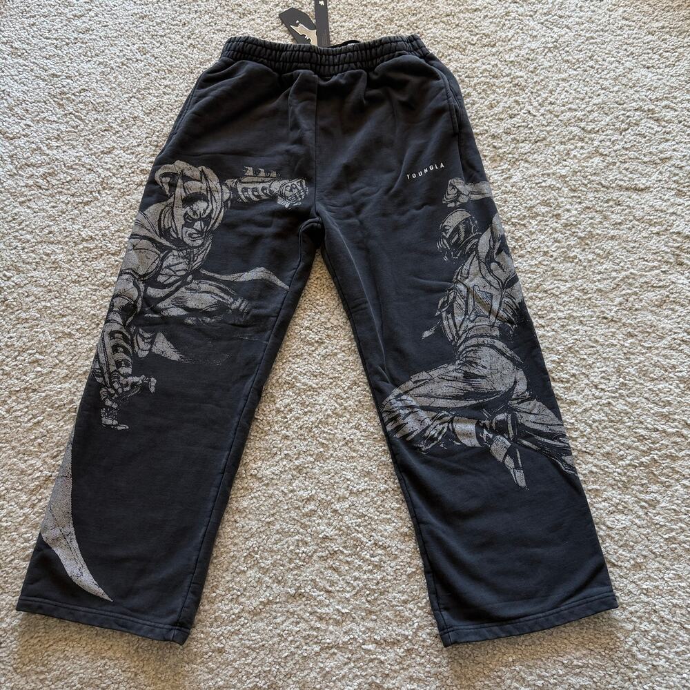 Men's YoungLA2158 -BatmanLegendsJoggers100%Cotton, NWT, XL, TheBattleBlack